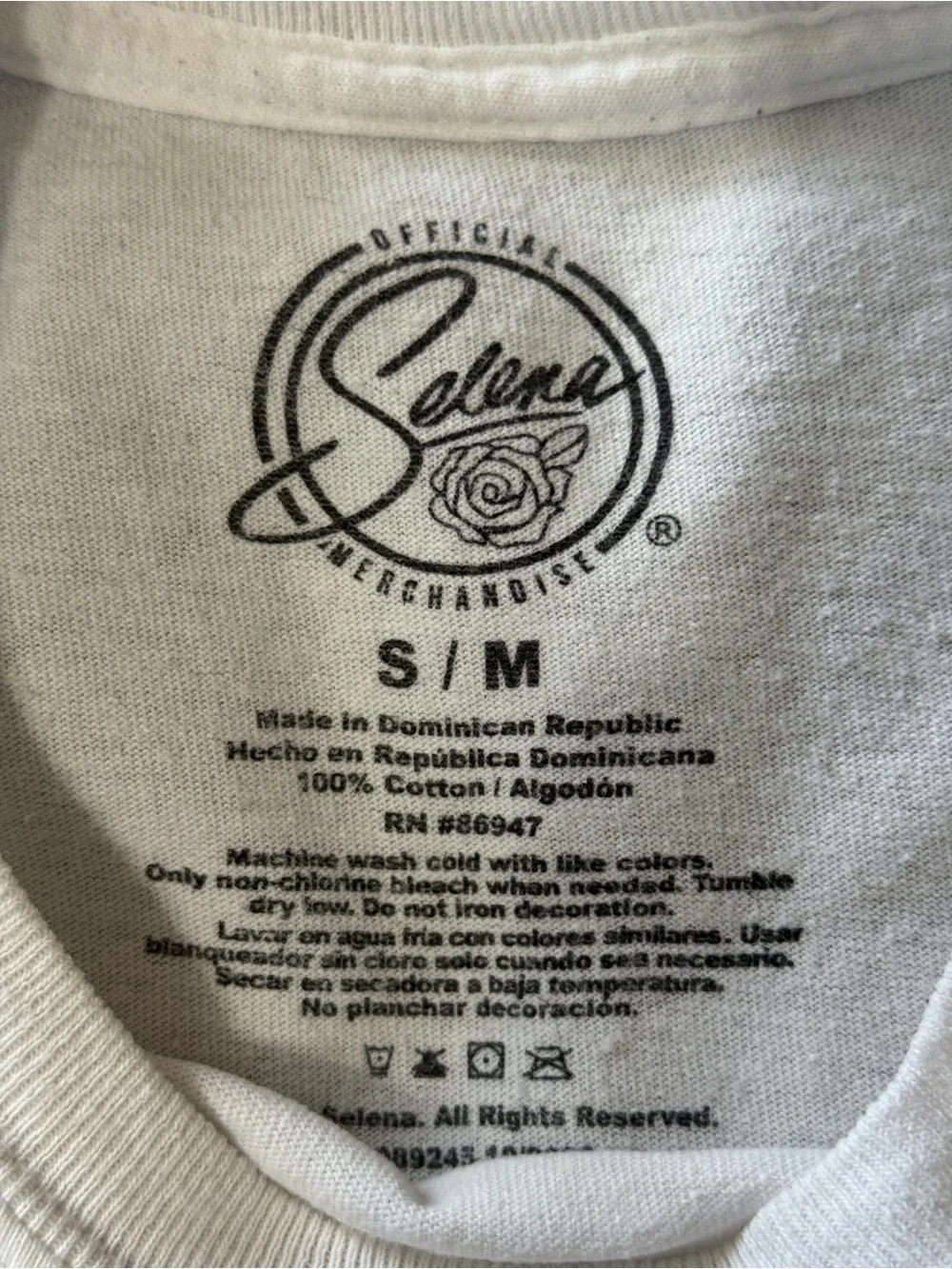 Selena Graphic Crewneck Tee - White - Picture 4 of 4
